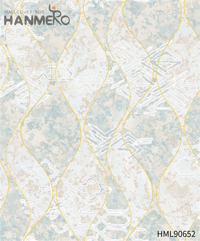 HANMERO PVC Seller Landscape Modern Embossing Bed Room 0.53*10M wallpaper for house decoration