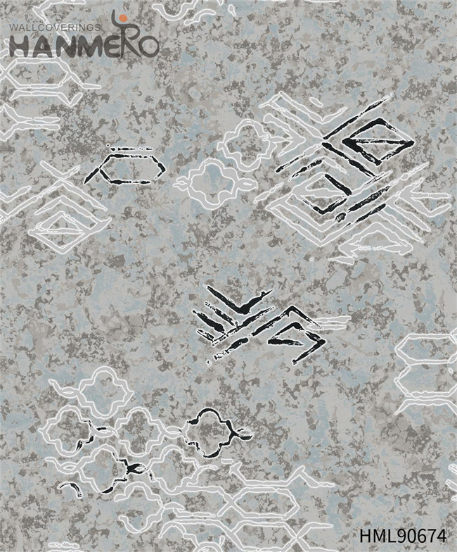 HANMERO PVC Seller Landscape Embossing Modern Bed Room 0.53*10M wallpaper online