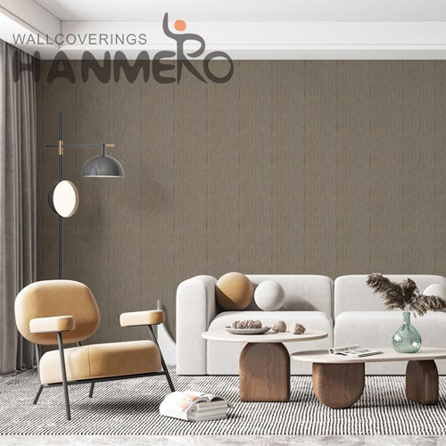 HANMERO 0.53*10M New Design Solid Color Embossing Modern Home PVC design house wallpaper