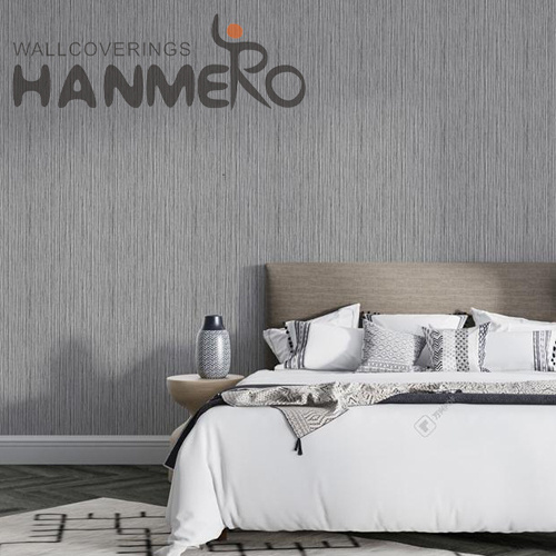 HANMERO PVC 0.53*10M Solid Color Embossing Modern Home New Design flock wallpaper