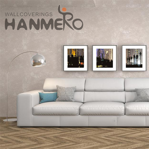 HANMERO Home New Design Solid Color Embossing Modern PVC 0.53*10M wallpaper design home decoration