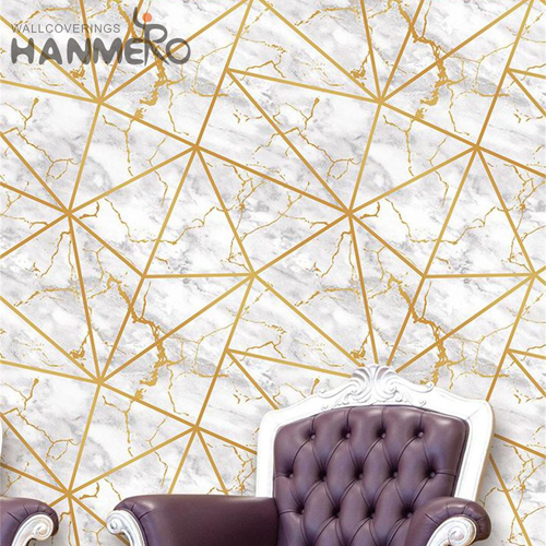 HANMERO PVC Specialized Geometric Embossing Classic Kitchen imperial wallpaper 0.53M