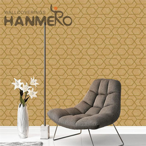 HANMERO Classic Specialized Geometric Embossing PVC Kitchen 0.53M wallpaper on the wall