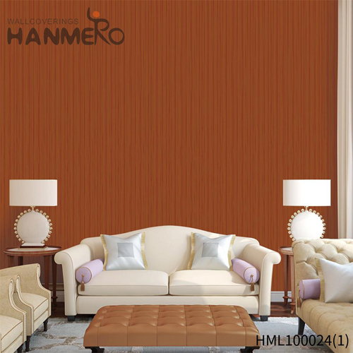 HANMERO home decor wallpaper Durable Solid Color Embossing Modern Bed Room 0.53M PVC