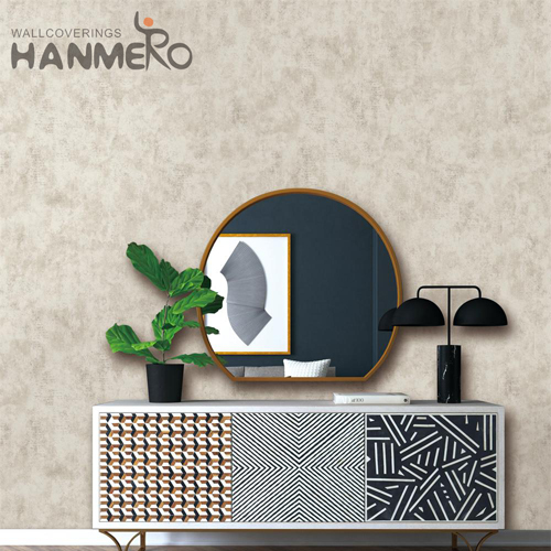 HANMERO 0.53M modern black wallpaper Solid Color Embossing Modern Bed Room Durable PVC