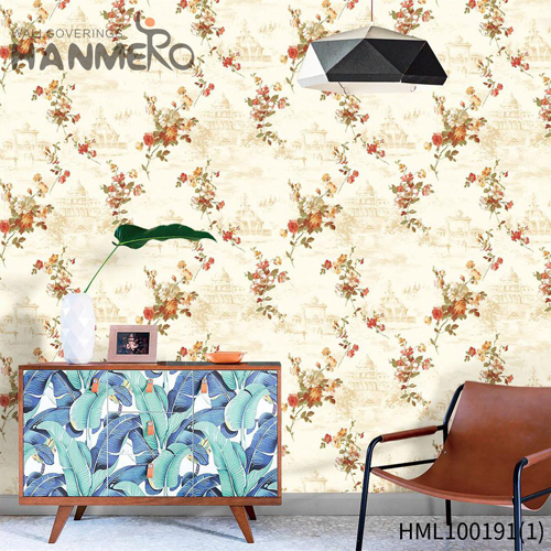 HANMERO PVC Imaginative Geometric Embossing wallpaper sale TV Background 0.53M Modern