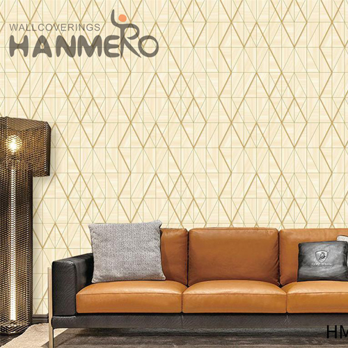 HANMERO PVC TV Background Geometric Embossing Modern Imaginative 0.53M decorative wallpapers for walls