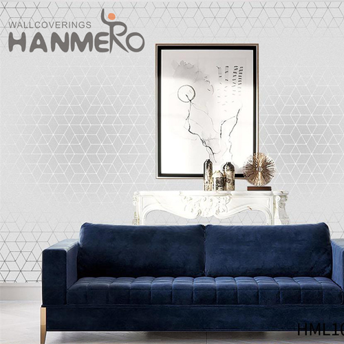 HANMERO PVC Modern Geometric Embossing Imaginative TV Background 0.53M wallpapers decorate walls