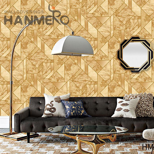 HANMERO Imaginative PVC TV Background 0.53M design home wallpaper Geometric Embossing Modern