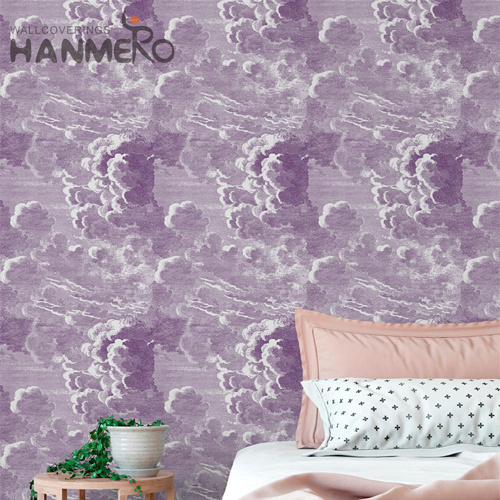 HANMERO 0.53*9.2M Standard Geometric Embossing Modern Cinemas PVC where to buy modern wallpaper