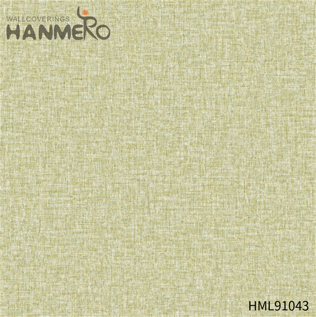 HANMERO PVC Durable 0.53*10M Embossing Modern Restaurants Solid Color wallpaper sale