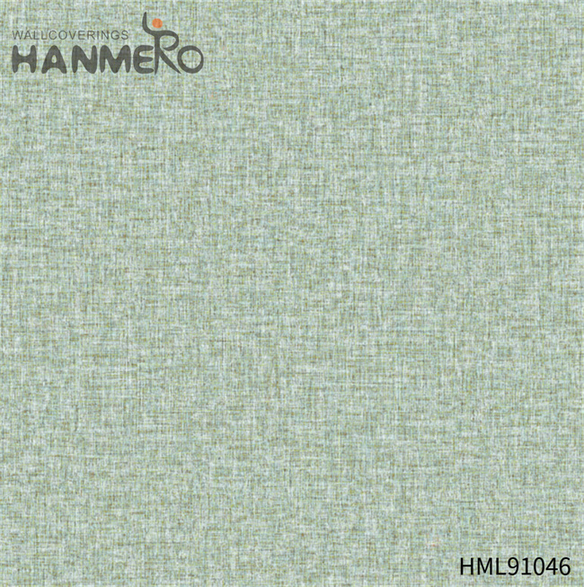 HANMERO PVC Durable Solid Color Embossing Modern 0.53*10M Restaurants wallpaper for sale