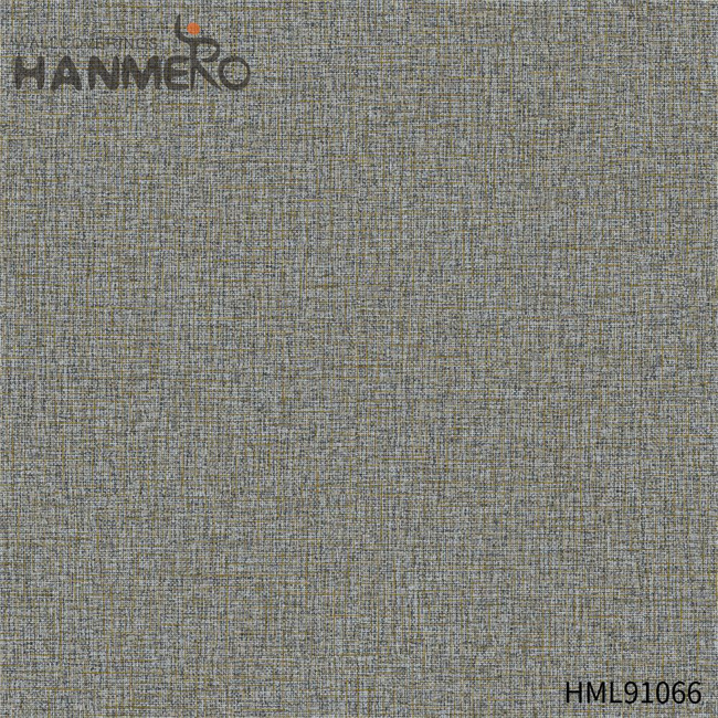 HANMERO flock wallpaper Durable Solid Color Embossing Modern Restaurants 0.53*10M PVC