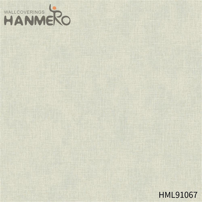 HANMERO local wallpaper stores Durable Solid Color Embossing Modern Restaurants 0.53*10M PVC
