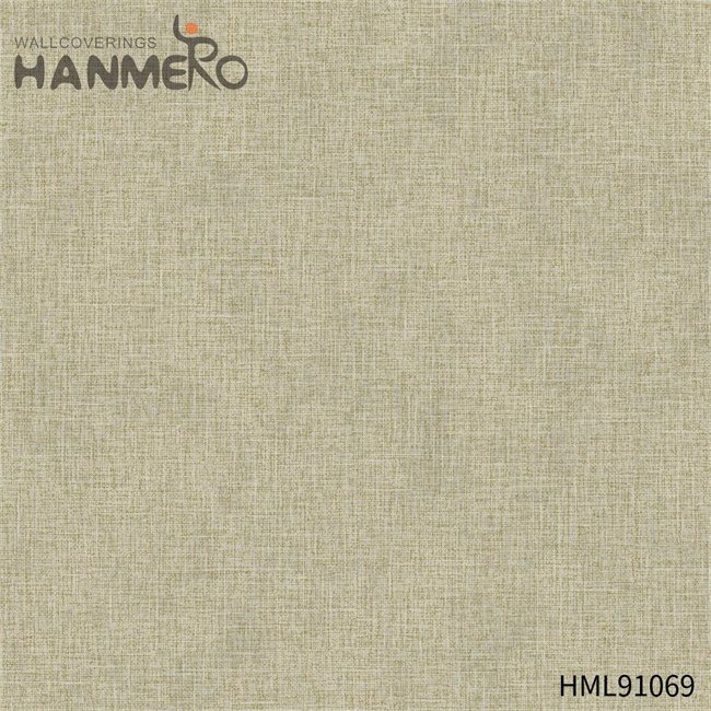 HANMERO wall decoration with paper Durable Solid Color Embossing Modern Restaurants 0.53*10M PVC