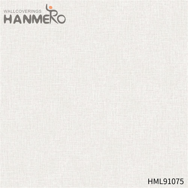 HANMERO Durable Solid Color PVC Embossing Modern Restaurants 0.53*10M shop wallpaper online