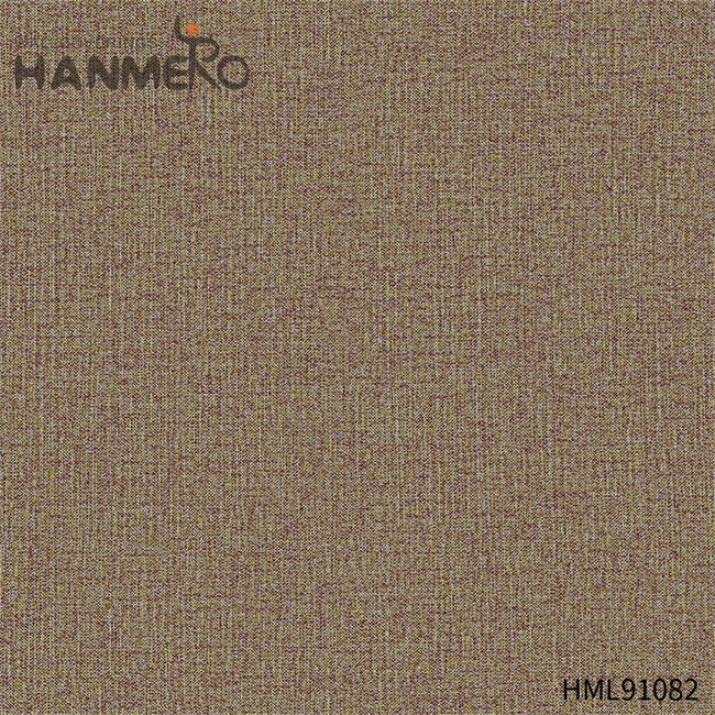 HANMERO Durable Modern Restaurants 0.53*10M wallpaper wall coverings Solid Color Embossing PVC
