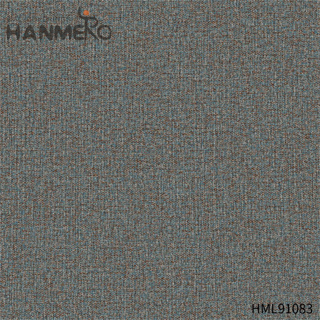 HANMERO Modern Restaurants 0.53*10M designer wallpaper borders Durable PVC Solid Color Embossing