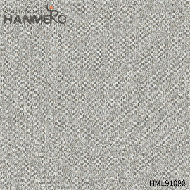 HANMERO Durable PVC Solid Color Embossing Modern Restaurants 0.53*10M wallpaper cheap