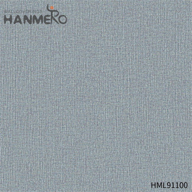 HANMERO home decor wallpaper online Durable Solid Color Embossing Modern Restaurants 0.53*10M PVC
