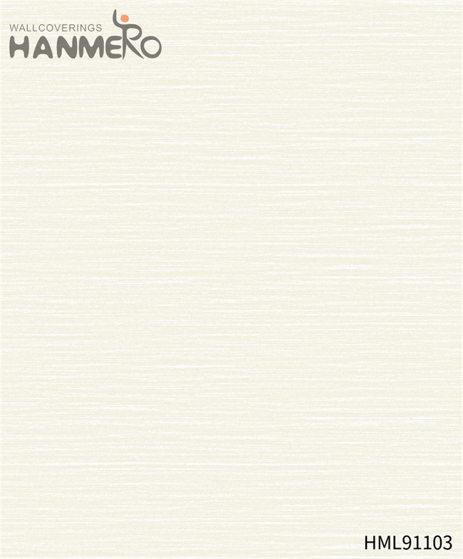 HANMERO wallpaper walls room Durable Solid Color Embossing Modern Restaurants 0.53*10M PVC