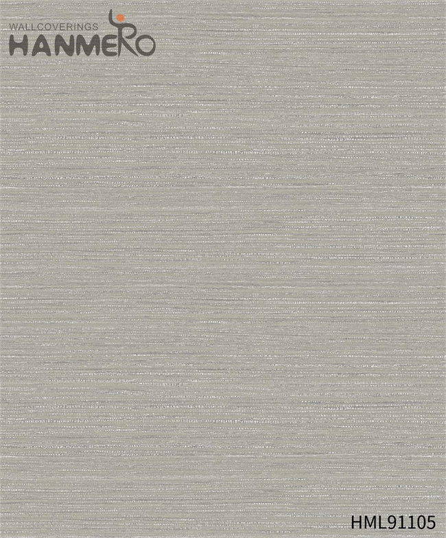 HANMERO design of wallpaper Durable Solid Color Embossing Modern Restaurants 0.53*10M PVC