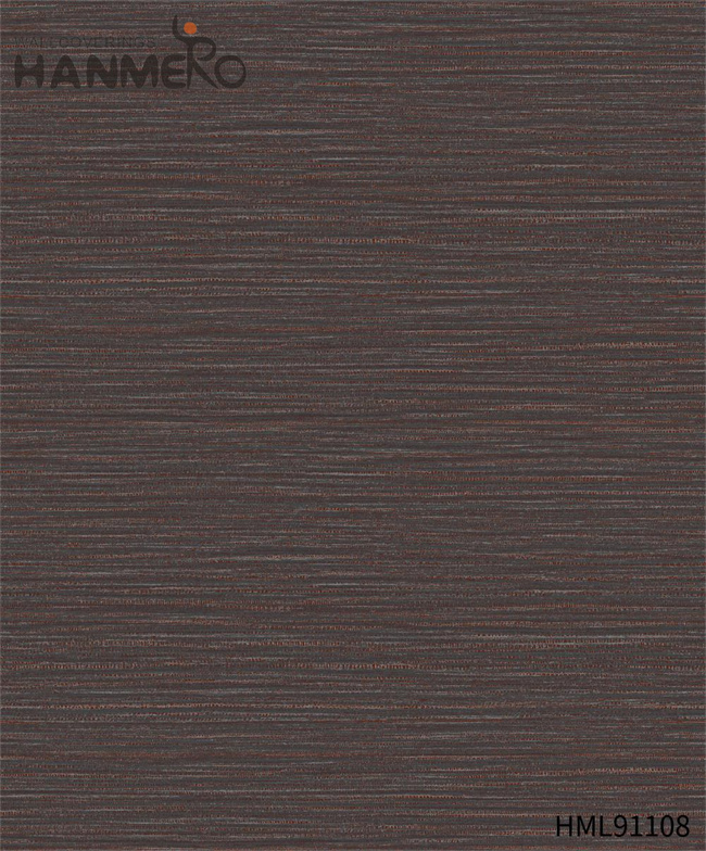 HANMERO wholesale wallpaper Durable Solid Color Embossing Modern Restaurants 0.53*10M PVC