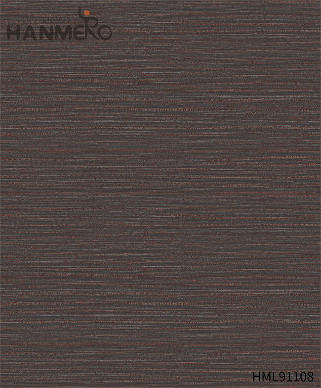 HANMERO wholesale wallpaper Durable Solid Color Embossing Modern Restaurants 0.53*10M PVC