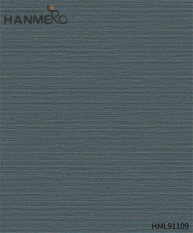 HANMERO decorative paper for walls Durable Solid Color Embossing Modern Restaurants 0.53*10M PVC