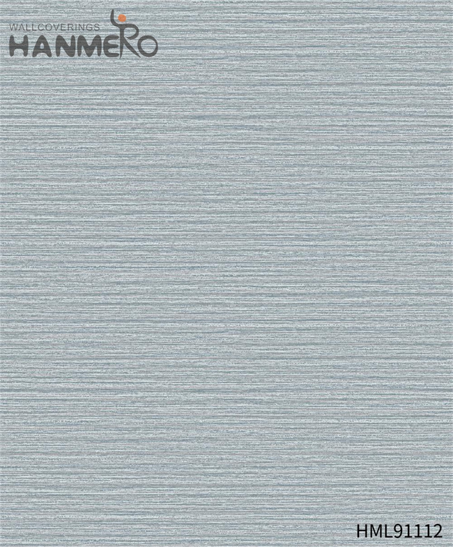 HANMERO wallpaper borders for sale Durable Solid Color Embossing Modern Restaurants 0.53*10M PVC