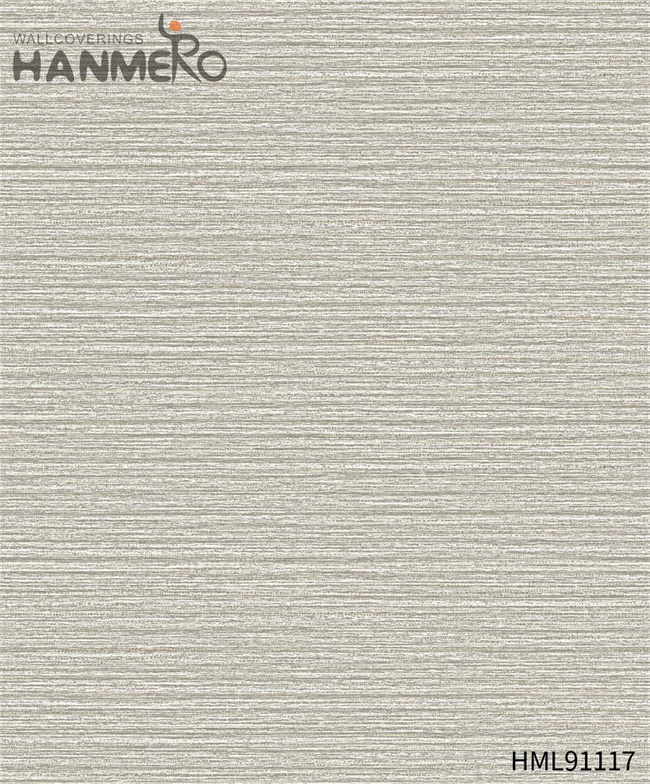 HANMERO textured wallpaper online Durable Solid Color Embossing Modern Restaurants 0.53*10M PVC
