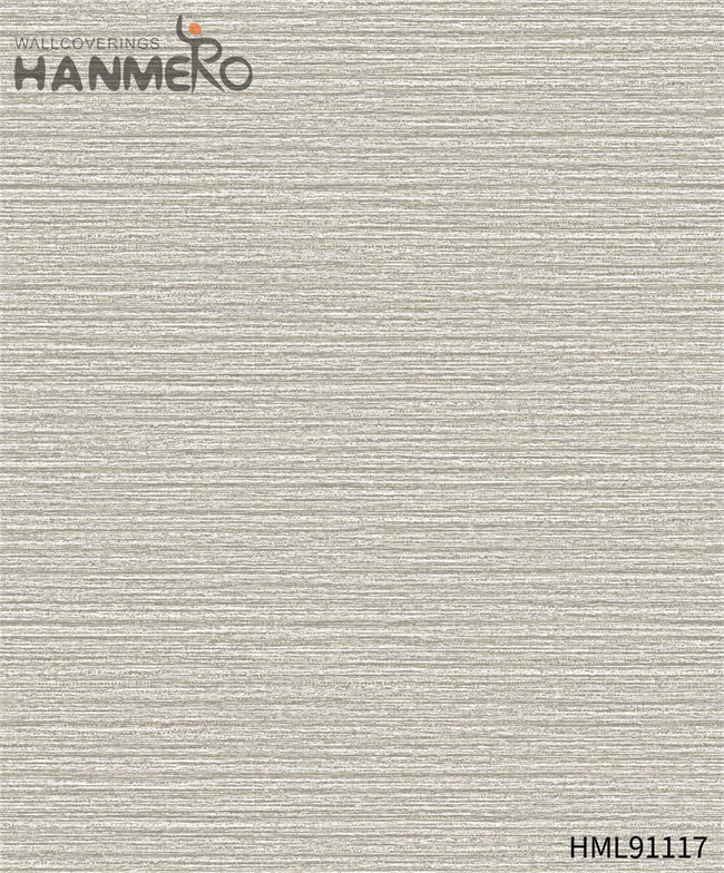 HANMERO textured wallpaper online Durable Solid Color Embossing Modern Restaurants 0.53*10M PVC