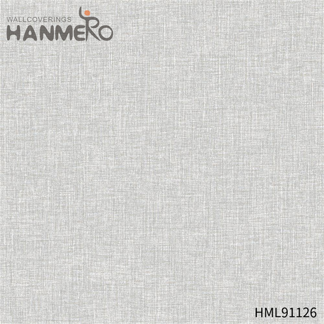 HANMERO decorative wallpaper for bedroom Durable Solid Color Embossing Modern Restaurants 0.53*10M PVC