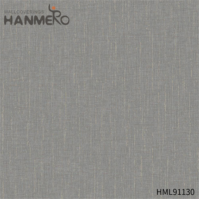 HANMERO design of wallpaper for home Durable Solid Color Embossing Modern Restaurants 0.53*10M PVC