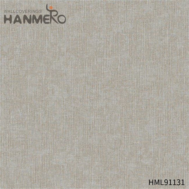 HANMERO wall decoration paper design Durable Solid Color Embossing Modern Restaurants 0.53*10M PVC