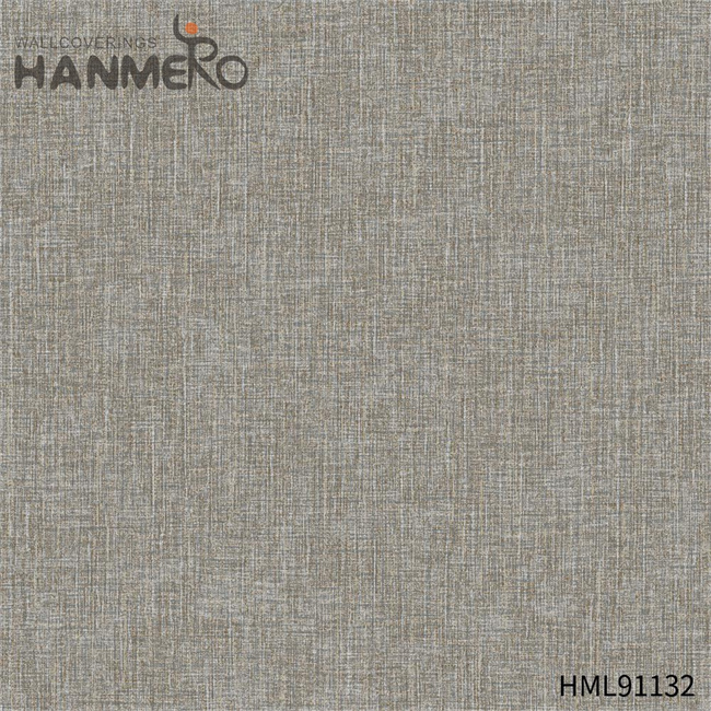 HANMERO bedroom wallpaper online Durable Solid Color Embossing Modern Restaurants 0.53*10M PVC