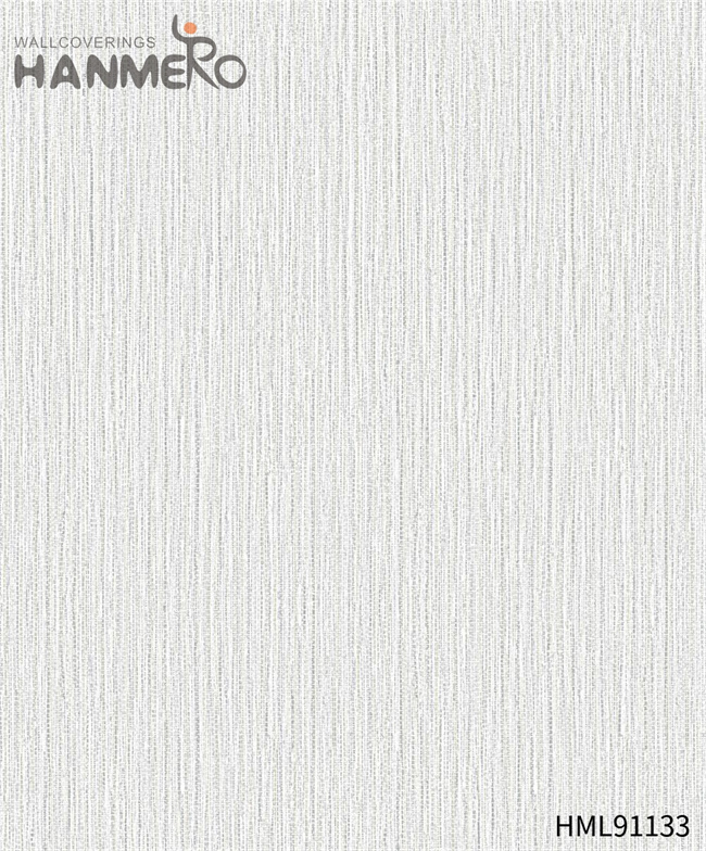 HANMERO wallpapwe Durable Solid Color Embossing Modern Restaurants 0.53*10M PVC