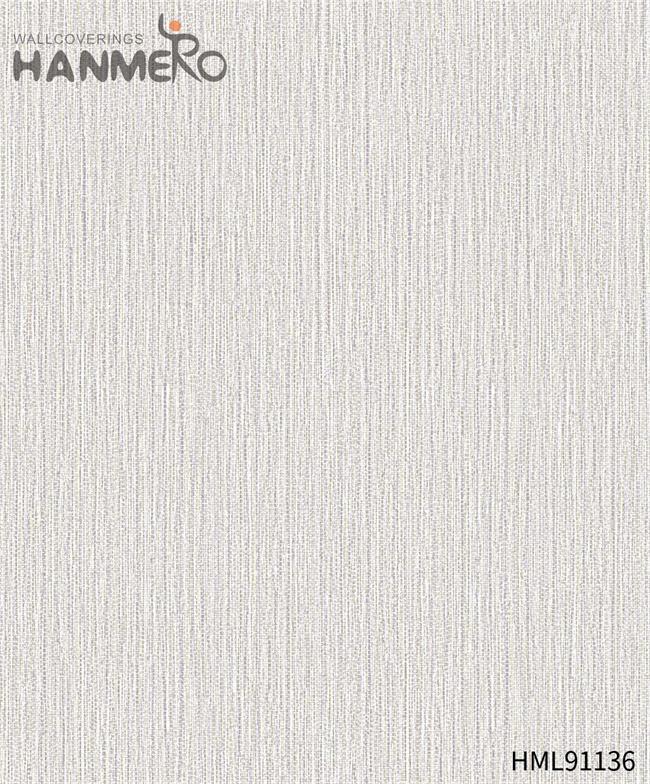 HANMERO wallpaper for shop Durable Solid Color Embossing Modern Restaurants 0.53*10M PVC