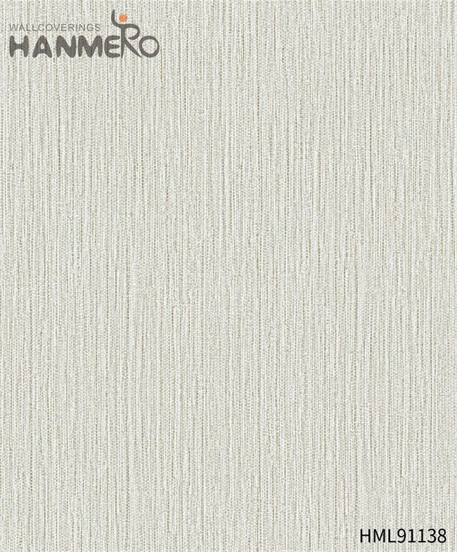 HANMERO wallpaper office walls Durable Solid Color Embossing Modern Restaurants 0.53*10M PVC