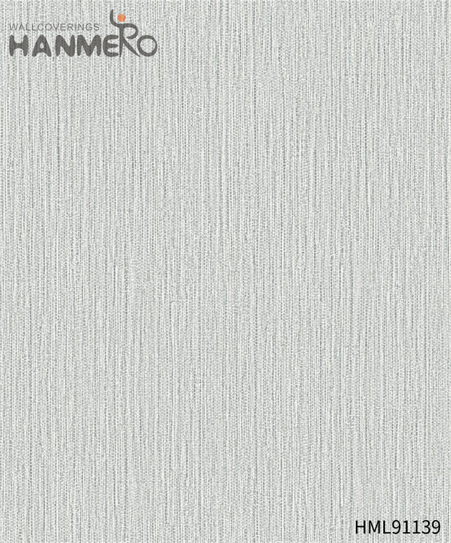 HANMERO animated wallpaper Durable Solid Color Embossing Modern Restaurants 0.53*10M PVC