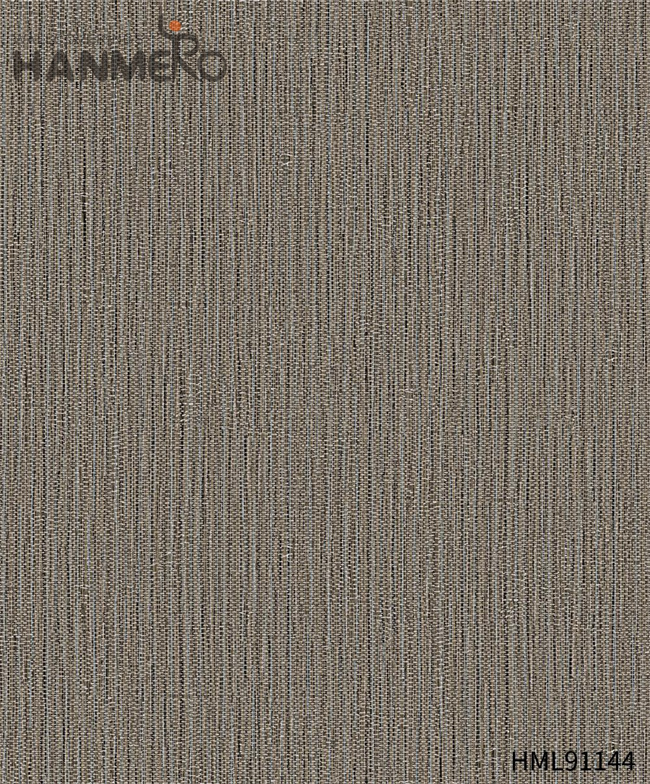 HANMERO black modern wallpaper Durable Solid Color Embossing Modern Restaurants 0.53*10M PVC