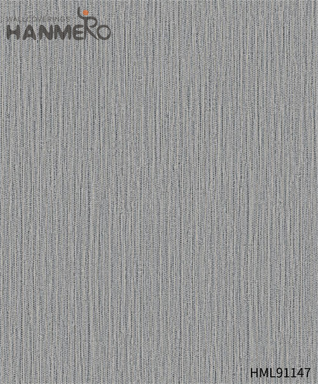HANMERO home decor hd wallpapers Durable Solid Color Embossing Modern Restaurants 0.53*10M PVC