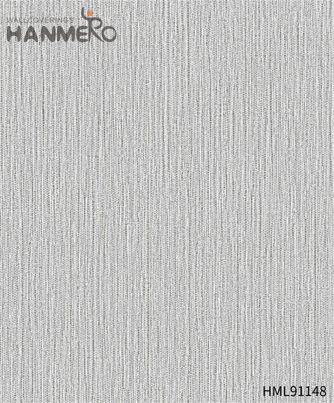 HANMERO brown wallpaper Durable Solid Color Embossing Modern Restaurants 0.53*10M PVC