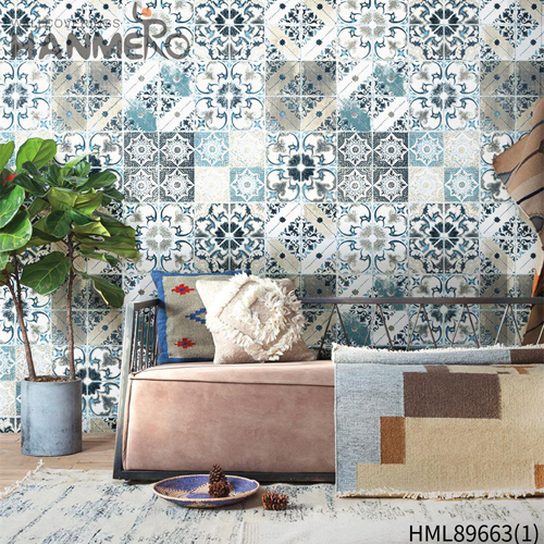HANMERO PVC wallpaper for walls Flowers Embossing Pastoral Study Room 0.53*10M Seller