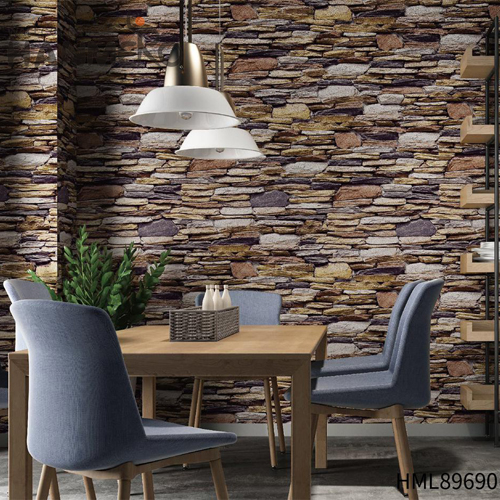 HANMERO PVC Seller Flowers Embossing 0.53*10M Study Room Pastoral wallpaper on wall