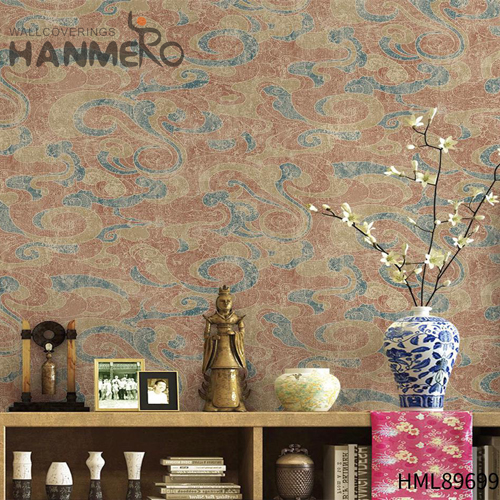 HANMERO Study Room Seller Flowers Embossing Pastoral PVC 0.53*10M wallpaper in house