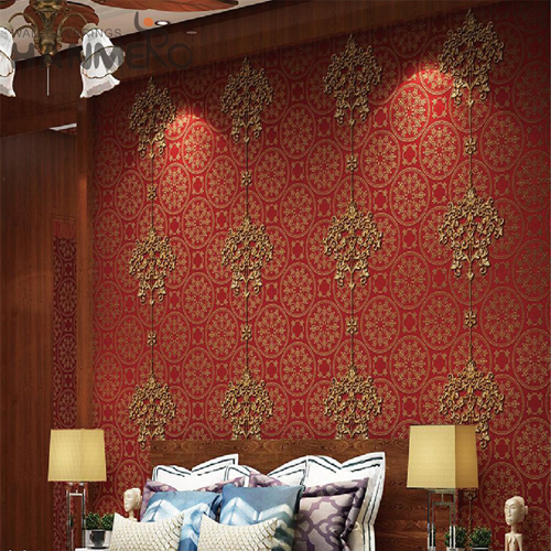 HANMERO PVC Seller Embossing Flowers Pastoral Study Room 0.53*10M wallcovering wallpaper