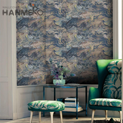HANMERO PVC Cheap Landscape Embossing Modern cover wallpaper 1.06*15.6M Kids Room