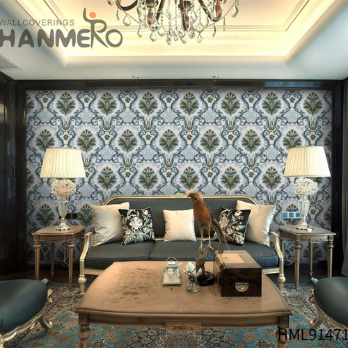 HANMERO PVC Standard Flowers house design wallpaper European Sofa background 1.06*15.6M Deep Embossed