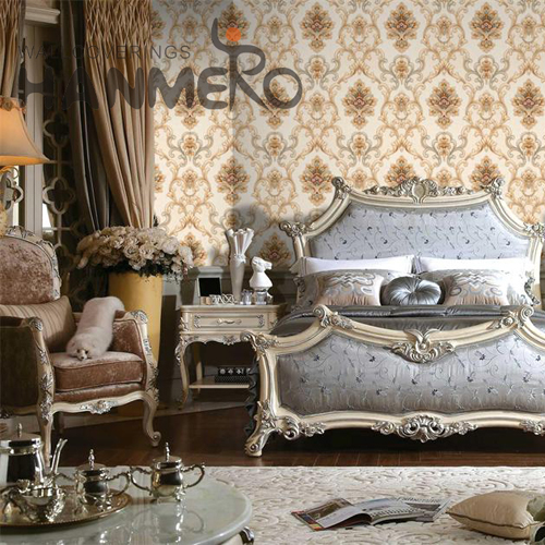 HANMERO PVC Standard Flowers Deep Embossed wallpaper interior decorating Sofa background 1.06*15.6M European